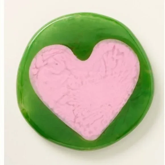 Anthropologie Lane Coaster, Heart, Set of 2 - Picture 2 of 5